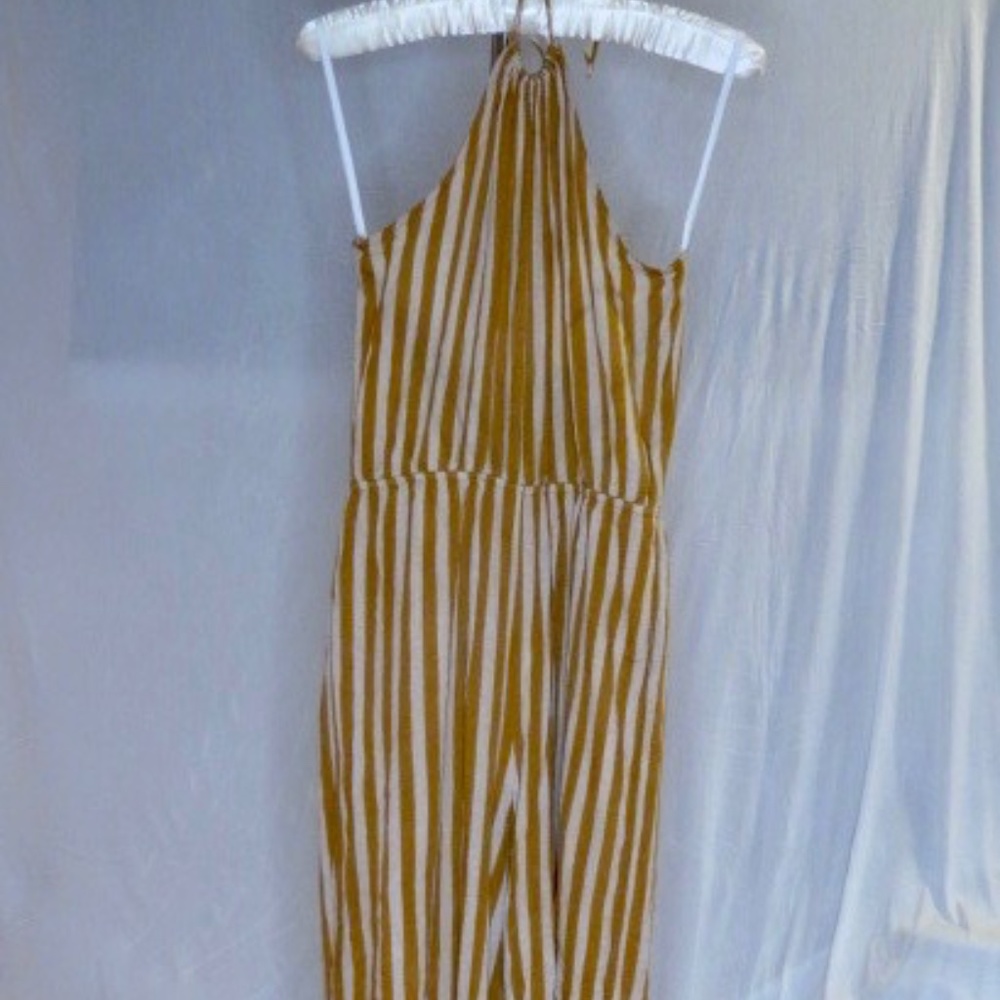 Boho Striped Halter Jumpsuit